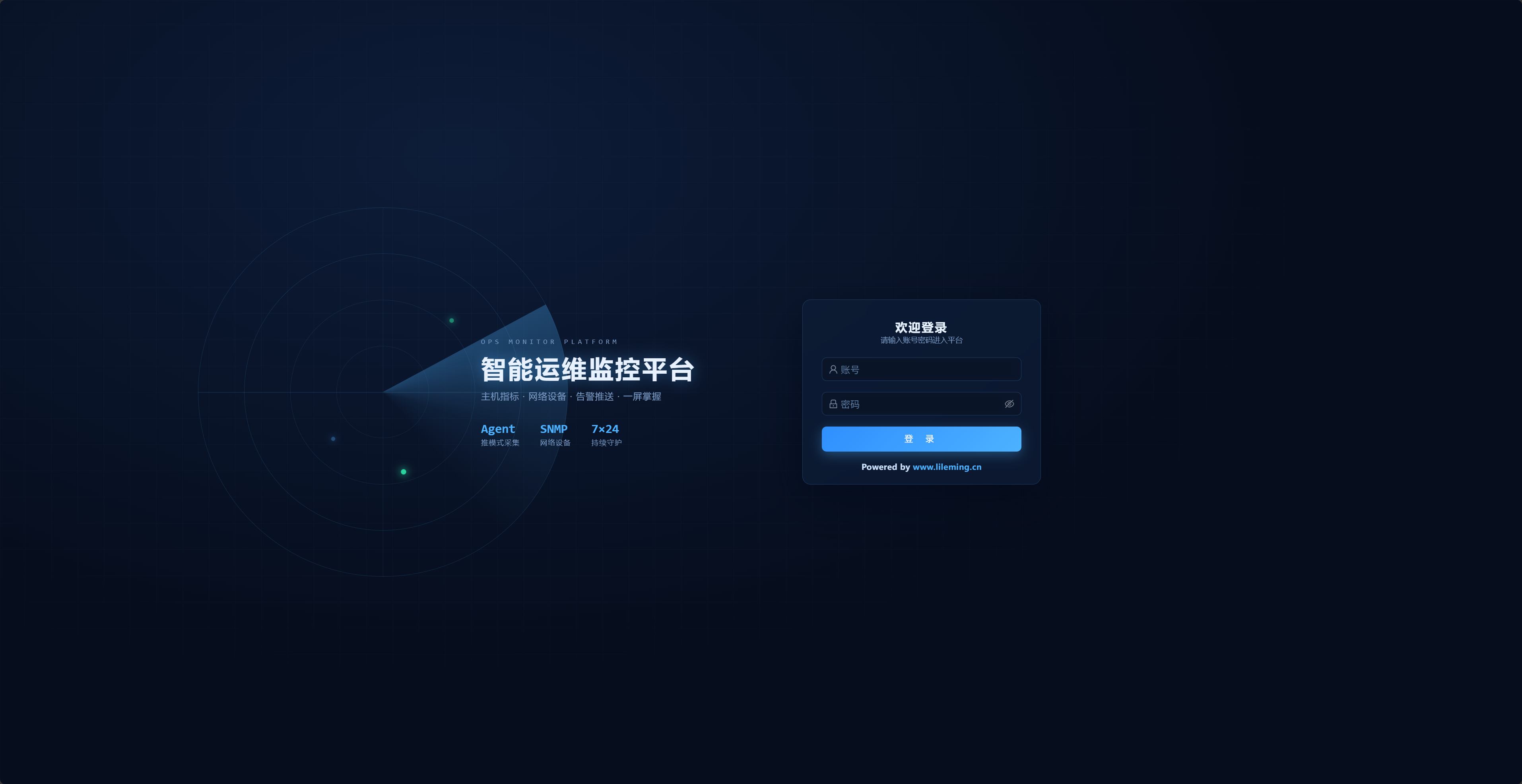 智能运维监控平台v1.0 界面截图 1